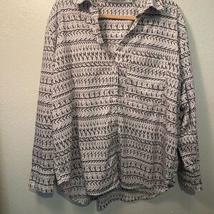 Calvin Klein Jeans Black and White Logo Top